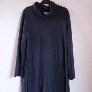 Pure Jill | Navy Blue Mockneck dress | Size M